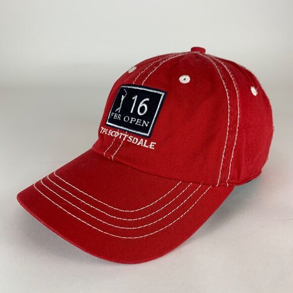 FBR Open TPC Scottsdale 16th Hole Red Ahead Relaxed Fit Adjustable Hat - Picture 3 of 6